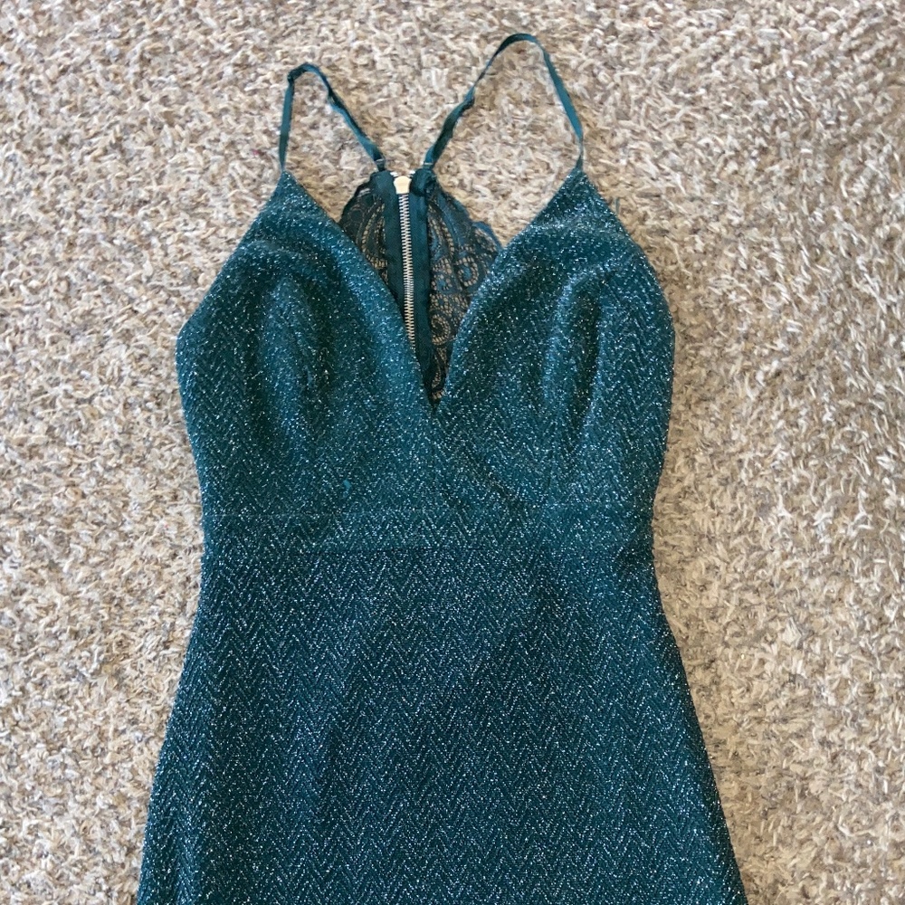 Green Sparkly Homecoming/Prom Dress